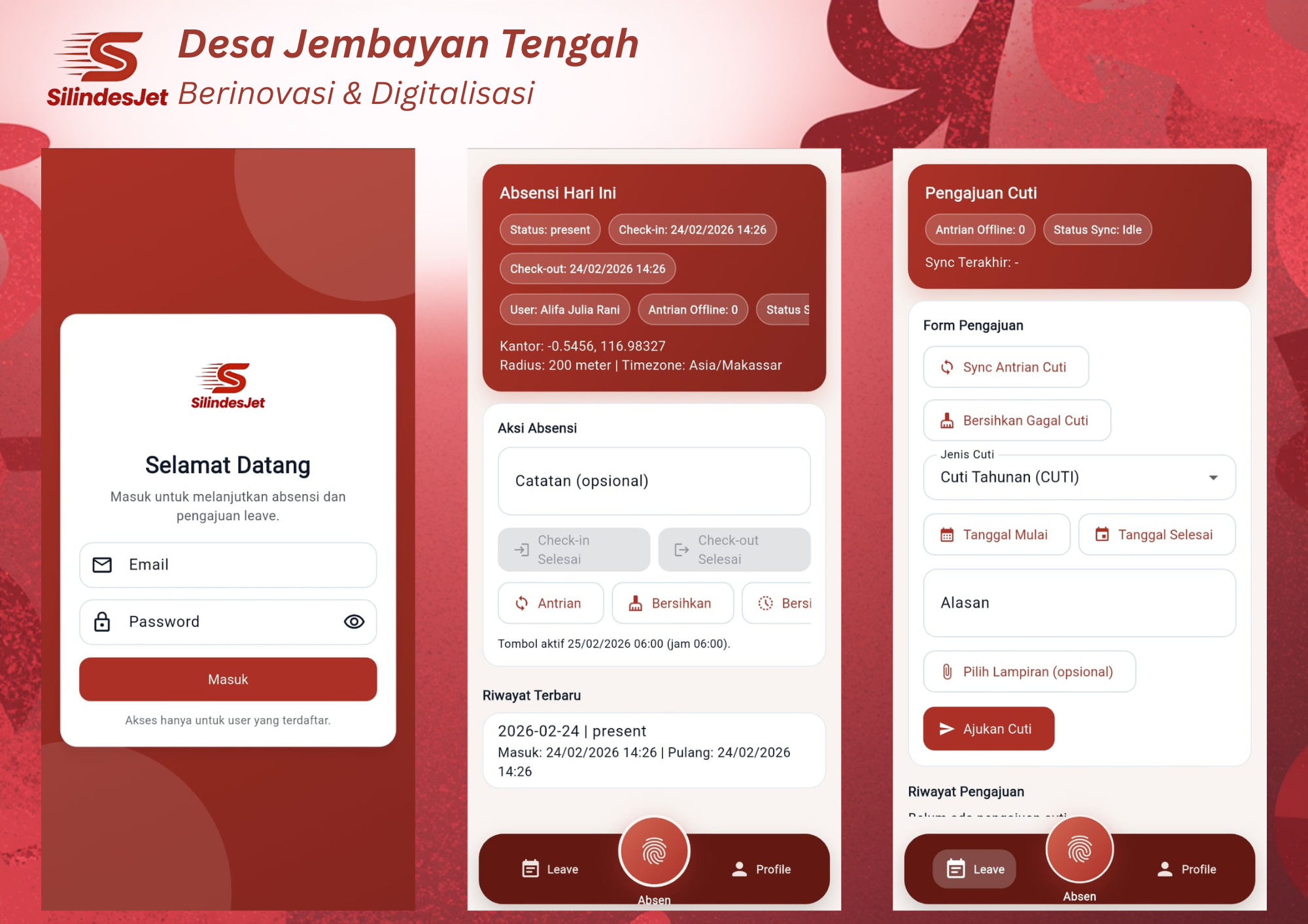 Desa Jembayan Tengah Resmi Luncurkan Aplikasi Absensi “SilindesJet” Berbasis Android